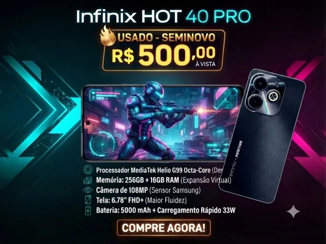 Celular Infinix hot40 pro