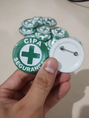 Bottons Broche CIPA Segurança Personalizados Pins Butom - NerdDog Store