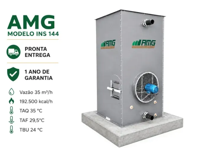 Torre de resfriamento AMG INS 144 - 35m³/h Pronta entrega - 1 ano de garantia Nova