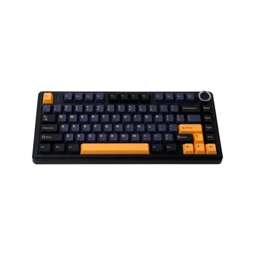 Teclado Mecânico Aula F75 Preto Sem Fio Tri Mode 75% Hotswap Rgb Idioma Inglês Us