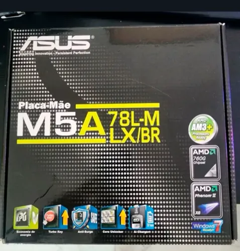 Kit Placa mãe asus M5A78L-M, memória ram hyperX 8gb, processador fx 6300