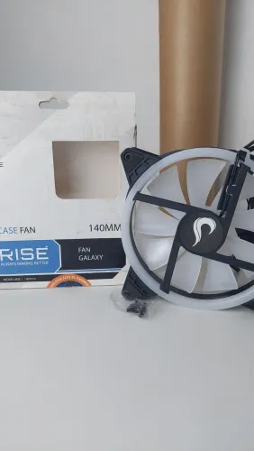Cooler Fan Rise Mode Galaxy RGB MB 140mm 12v - Novo Na Caixa