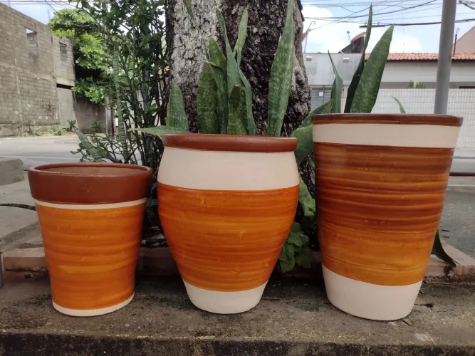 Jarros cerâmica pintados APARTIR de R$ 15