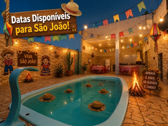 Casa de Temporada com piscina em Itapuã a 5 min da praia 