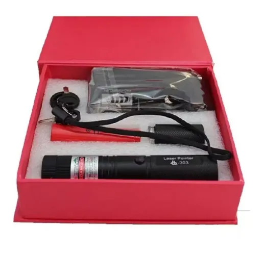 Laser Pointer Verde Com Chave De Segurança