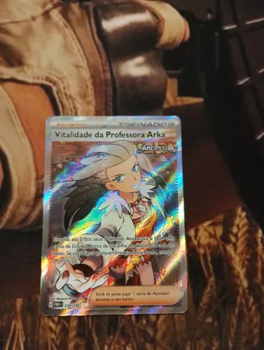 Carta Pokémon vitalidade da professora arka carta em ótimo estado nunca saiu dos eslivi