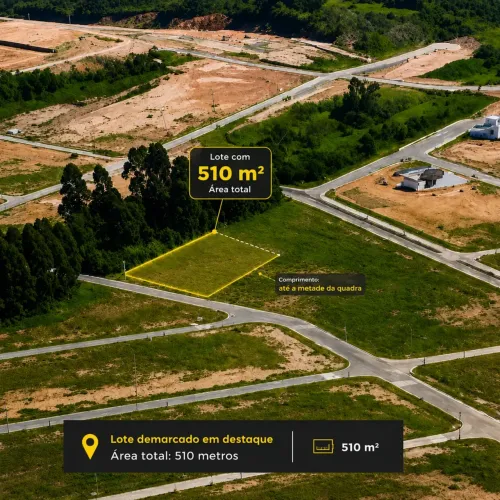 Terreno com 510m², no bairro Areias de Baixo em Governador Celso Ramos