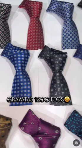 GRAVATAS 1200 FIOS ACABAMENTO SUPERIOR<br>