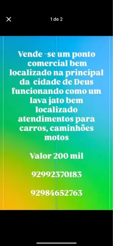 Vendo ponto comercial bem localizado na principal