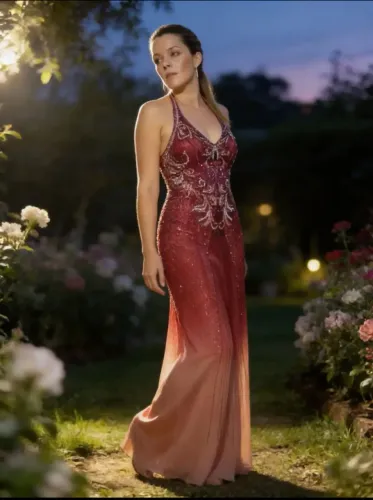 Vestido de festa rubi