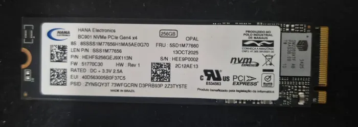 SSD NVME 256GB