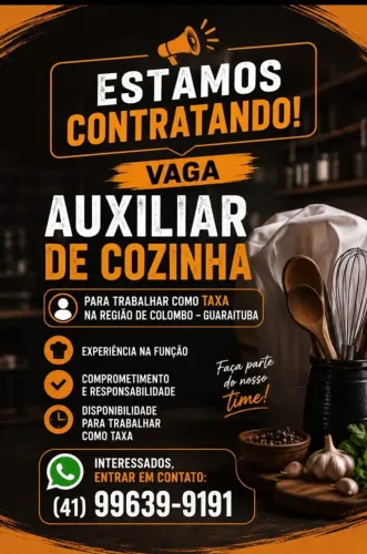 TAXA AUXILIAR DE COXINHA