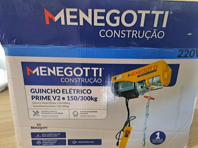 Vendo guincho elétrico 150 300kg