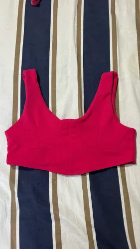 Cropped rosa TAM Único veste P, M, G