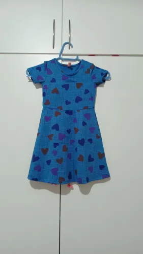 Vestido infantil de coração