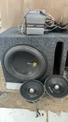 Som automotivo grave zetta auto falantes shake