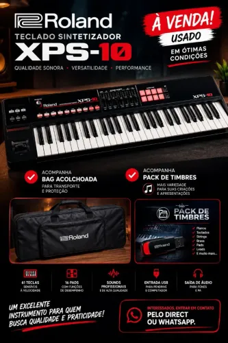 Teclado Roland Sintetizador Xps-10