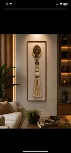 Quadros decorativos macrame