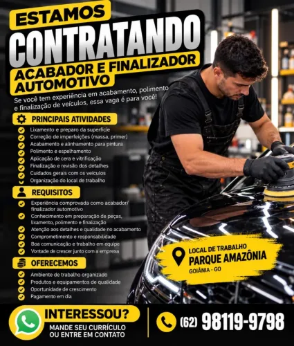 VAGA PARA ACABADOR/FINALIZADOR