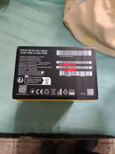 Poco x6 pro 512gb 12 de ram, com carregador 67W. Semi-novo
