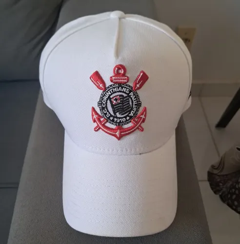 Boné Corinthians New Era 9FORTY Branco Oficial