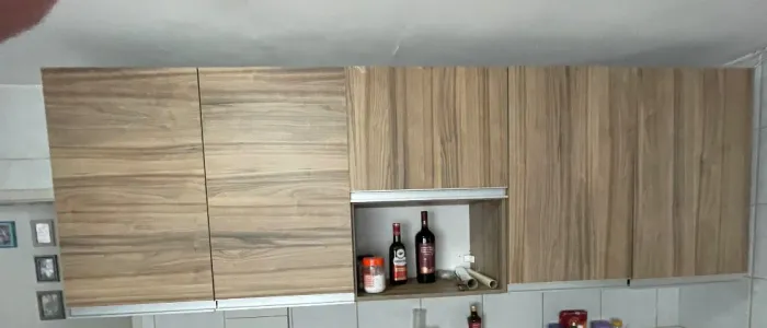 Armário de Cozinha parede em madeira