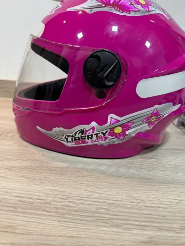 Capacete Integral Pro Tork Liberty Four Kids Infantil Rosa