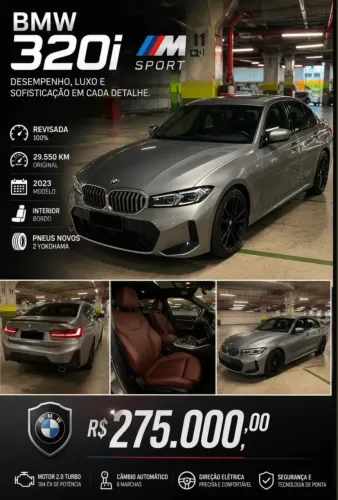 BMW 320I A 2.0 TB M Sport Activeflex 16V 4P 2023