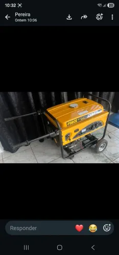 Gerador a gasolina quatro tempos partida elétrica
