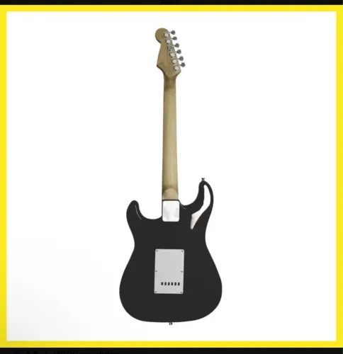 Guitarra Elétrica Queen's 6 Cordas Stratocaster Cor Preto