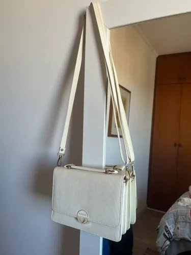 Bolsa feminina cor creme