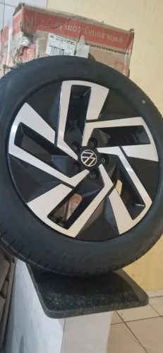 Roda nova tcross-highline-250- virtus + pneu pirelli 205/55r17 sorpion original zero 