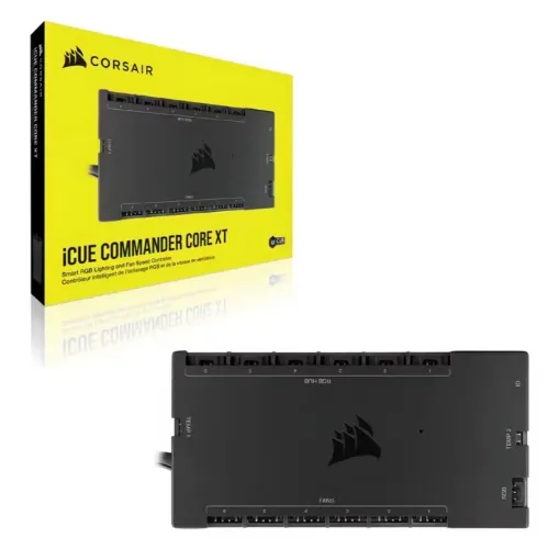 Controladora Corsair iCUE Commander Core XT, RGB, Conector 4 Pinos
