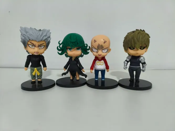 Kit 04 personagens One Punch Man 10 cm action figures