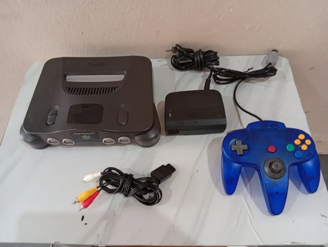 Nintendo 64 original com controle novo