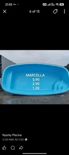Piscina Nova de Fibra Completa
