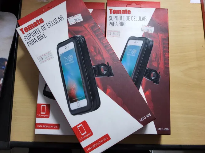 3 SUPORTE DE CELULAR PARA BIKE TOMATE