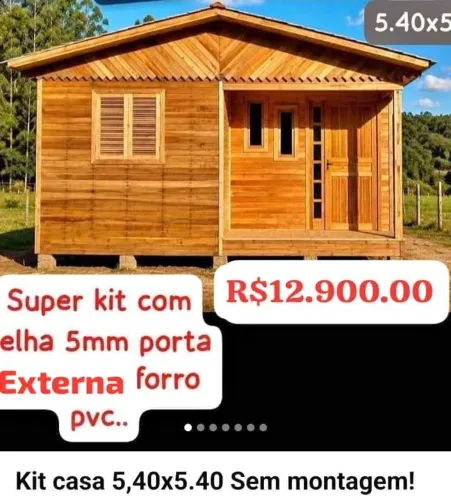 Kit casa 540x540 100% eucalipto