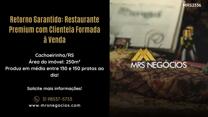 Retorno Garantido: Restaurante Premium com Clientela Formada à Venda