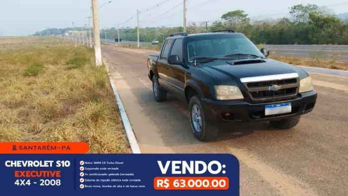 Chevrolet S10 Pick-up Exec. 2.8 4X4 CD TB Int.dies 2008