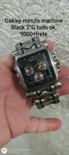 Relógios Oakley time machine total black tudo ok 