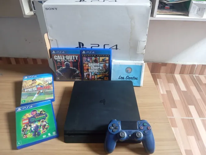 Ps4 slim,500 gb vendo ou troco