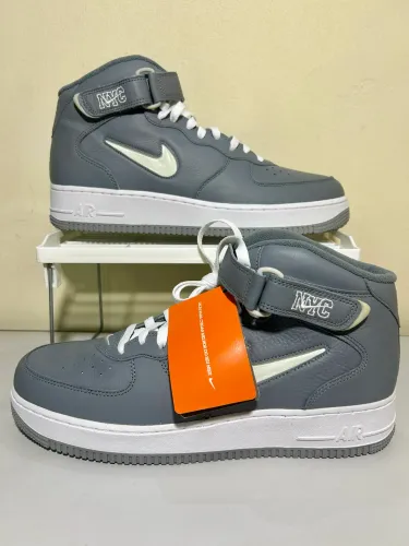 Tênis Nike Air Force 1 Mid Jewel NYC Cool Grey