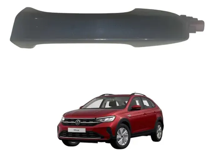 Maçaneta Externa Porta Dianteira Esquerda Vw Nivus 18 A 22 Azul Dianteira