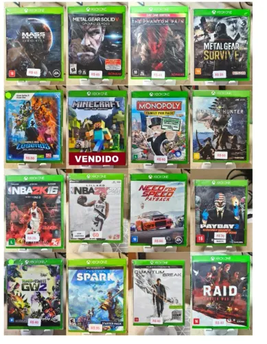 Lote com jogos de Xbox One - Aceito Olxpay