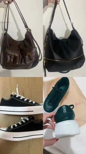 Roupas frio calçados e bolsas
