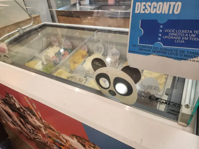 Freezer Expositor Vitrine Show Ártico 220V 480L Vidro Expositor Curvo
