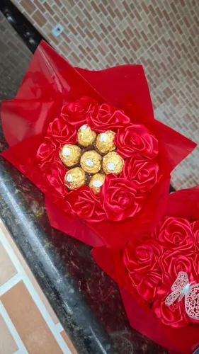 Buquê com Ferrero