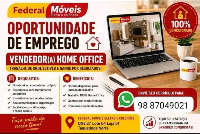 vaga de emprego home office