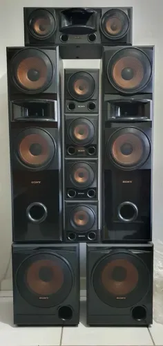 Conjunto de caixas sony muteki 7.2